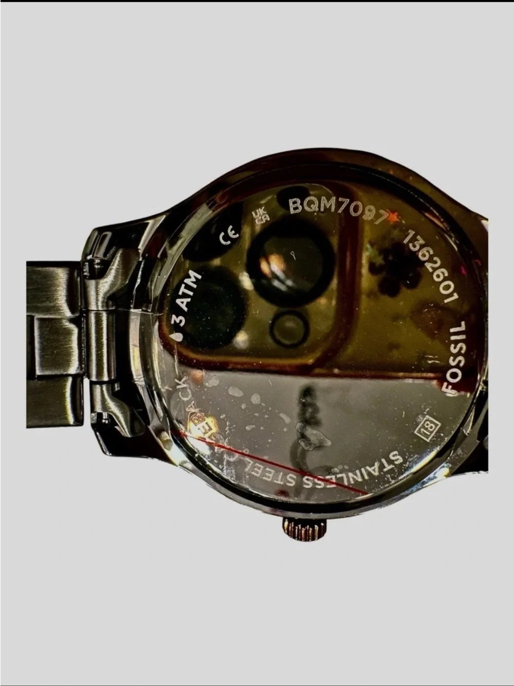Fossil BQM7097 Men’s Two-Tone Stainless Quartz 42mm Day/Date 3ATM Box